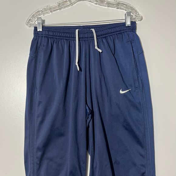 Nike Tapered Leg White‎ Swoosh Activewear Blue Sweatpants Men’s Size Small - Picture 2 of 7